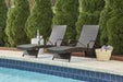 Kantana Brown Chaise Lounge (set of 2) - P283-815 - Gate Furniture