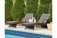 Kantana Brown Chaise Lounge (set of 2) - P283-815 - Gate Furniture