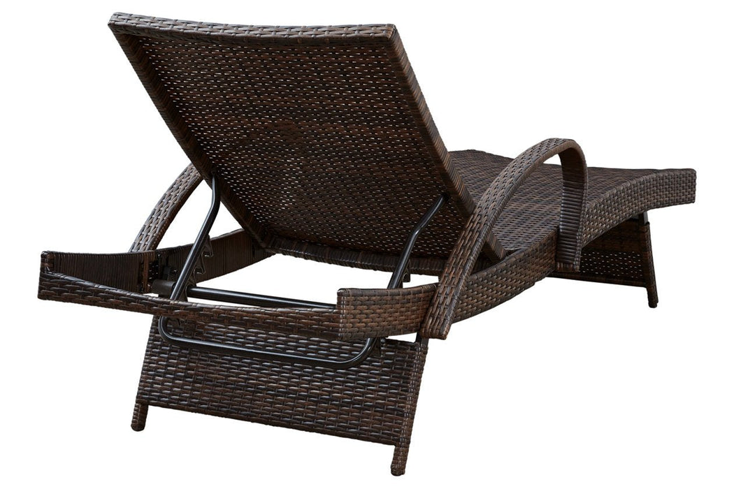 Kantana Brown Chaise Lounge (set of 2) - P283-815 - Gate Furniture