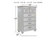 Kanwyn Whitewash Chest of Drawers - B777-46 - Gate Furniture