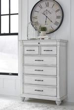 Kanwyn Whitewash Chest of Drawers - B777-46 - Gate Furniture