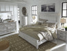 Kanwyn Whitewash Queen Panel Bed - Gate Furniture