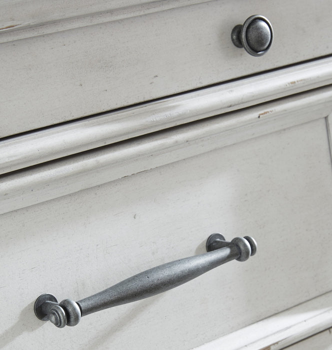 Kanwyn Whitewash Upholstered Panel Bedroom Set - Gate Furniture