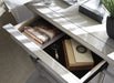 Kanwyn Whitewash Upholstered Panel Bedroom Set - Gate Furniture