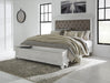 Kanwyn Whitewash Upholstered Storage Bedroom Set - Gate Furniture