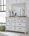 Kanwyn Whitewash Upholstered Storage Bedroom Set - Gate Furniture