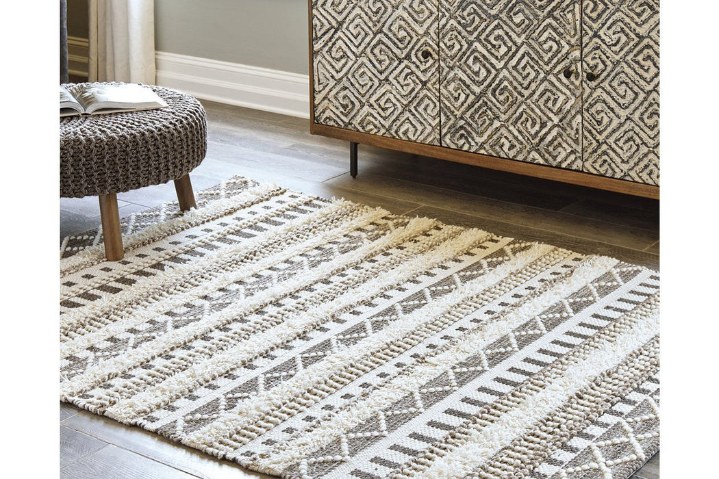 Karalee Ivory/Brown 8' x 10' Rug - R404441 - Gate Furniture