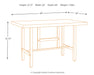 Kavara Counter Height Dining Table - D469-13 - In Stock Furniture