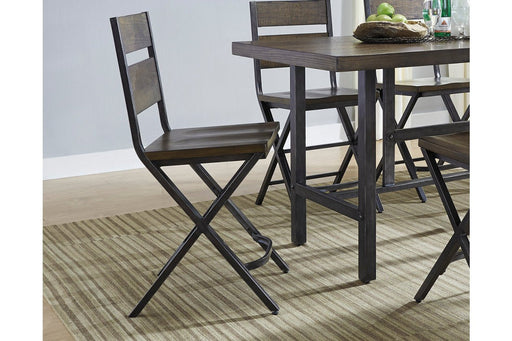 Kavara Medium Brown Counter Height Bar Stool (Set of 2) - D469-124 - Gate Furniture