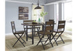Kavara Medium Brown Counter Height Bar Stool (Set of 2) - D469-124 - Gate Furniture