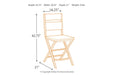 Kavara Medium Brown Counter Height Bar Stool (Set of 2) - D469-124 - Gate Furniture