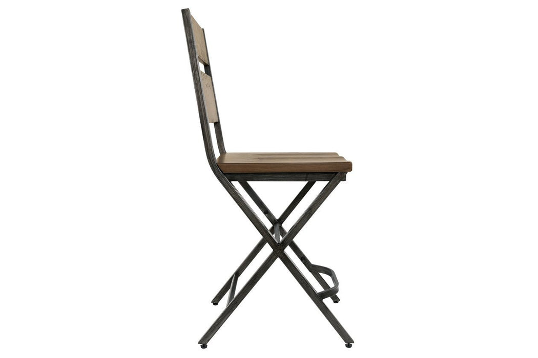 Kavara Medium Brown Counter Height Bar Stool (Set of 2) - D469-124 - Gate Furniture