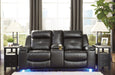 Kempten Black LED Reclining Living Room Set - Gate Furniture