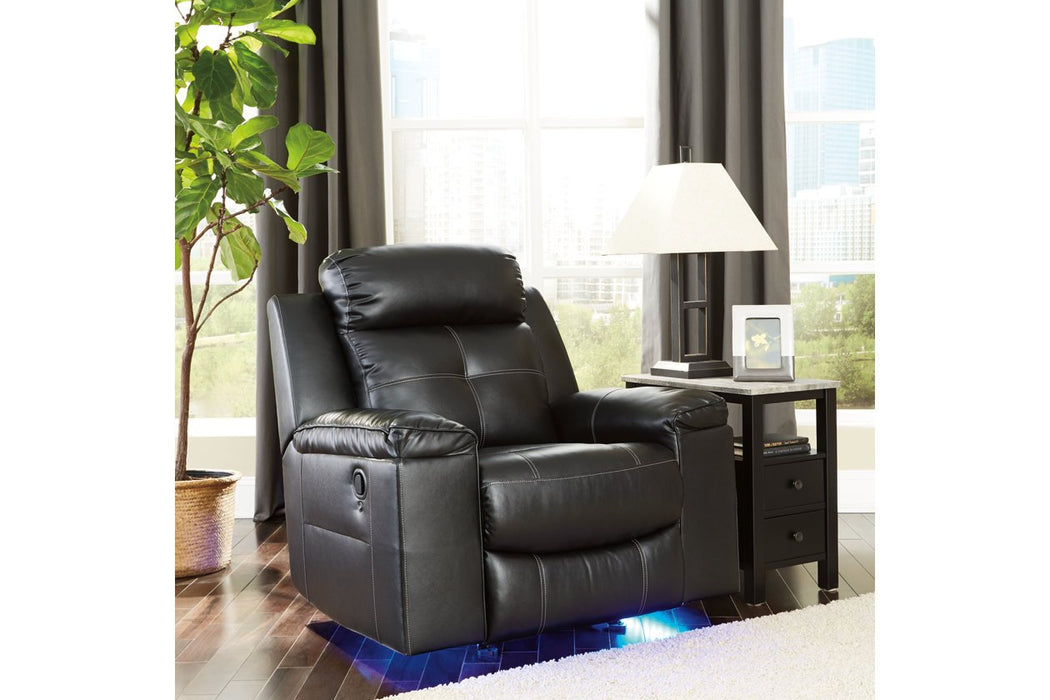 Kempten Black Recliner - 8210525 - Gate Furniture