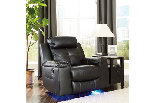 Kempten Black Recliner - 8210525 - Gate Furniture