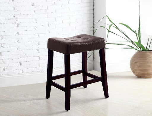 Kent 24" Espresso Saddle Chair, Set of 2 - 2787C-24-ESP - Gate Furniture