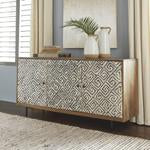 Kerrings Brown/Black/White Accent Cabinet - A4000258 - Gate Furniture