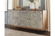 Kerrings Brown/Black/White Accent Cabinet - A4000258 - Gate Furniture