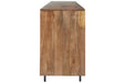 Kerrings Brown/Black/White Accent Cabinet - A4000258 - Gate Furniture