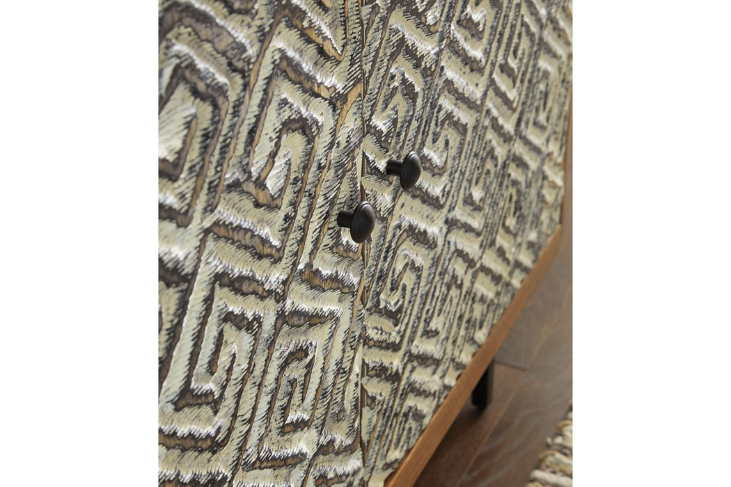 Kerrings Brown/Black/White Accent Cabinet - A4000258 - Gate Furniture