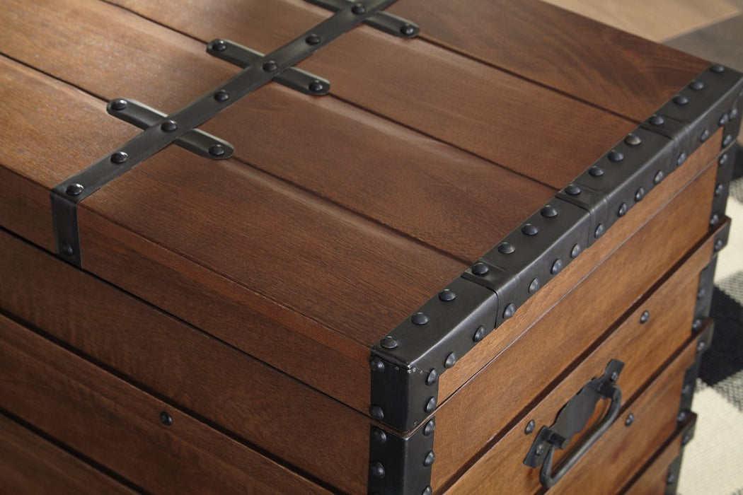 Kettleby Brown Storage Trunk - A4000096 - Gate Furniture
