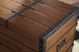 Kettleby Brown Storage Trunk - A4000096 - Gate Furniture