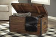 Kettleby Brown Storage Trunk - A4000096 - Gate Furniture