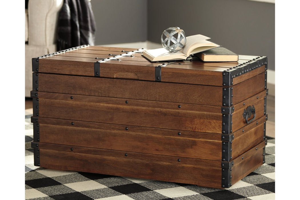 Kettleby Brown Storage Trunk - A4000096 - Gate Furniture