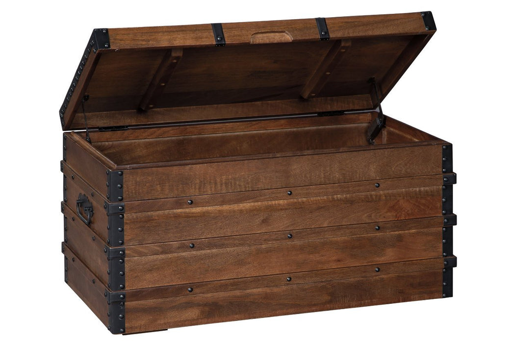Kettleby Brown Storage Trunk - A4000096 - Gate Furniture