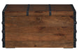 Kettleby Brown Storage Trunk - A4000096 - Gate Furniture