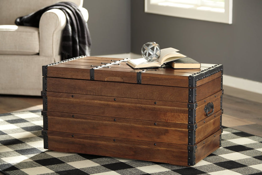 Kettleby Brown Storage Trunk - A4000096 - Gate Furniture