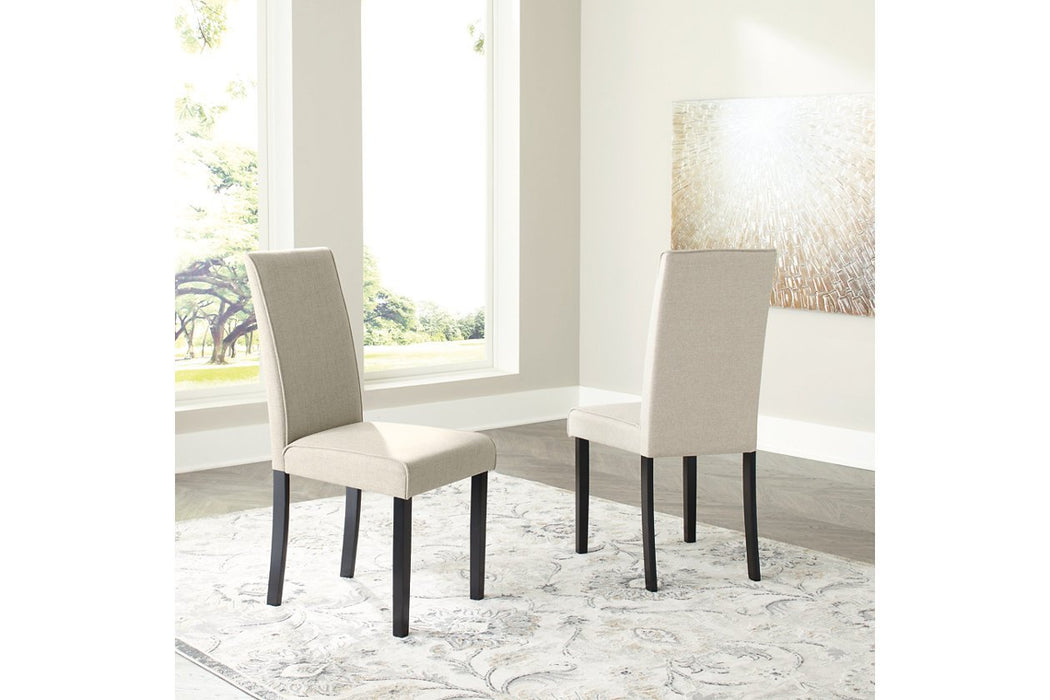 Kimonte Dark Brown/Beige Dining Chair (Set of 2) - D250-05 - Gate Furniture