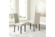 Kimonte Dark Brown/Beige Dining Chair (Set of 2) - D250-05 - Gate Furniture