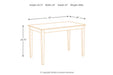 Kimonte Dark Brown Dining Table - D250-25 - Gate Furniture