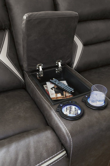 Kincord Midnight LAF Power Recliner Sectional - Gate Furniture