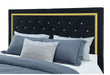 Kingdom Black Queen Bed Group - KINGDOM-BLACK-QBG - Gate Furniture
