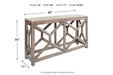 Lanzburg Antique Gray Sofa/Console Table - A4000263 - Gate Furniture