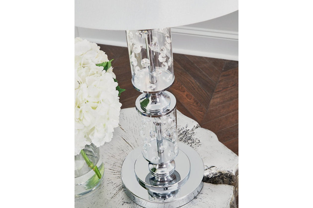 Laramae Chrome Finish Table Lamp - L428144 - Gate Furniture
