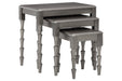 Larkendale Metallic Gray Accent Table (Set of 3) - A4000353 - Gate Furniture