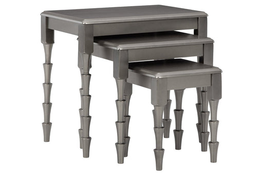 Larkendale Metallic Gray Accent Table (Set of 3) - A4000353 - Gate Furniture