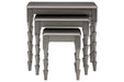 Larkendale Metallic Gray Accent Table (Set of 3) - A4000353 - Gate Furniture