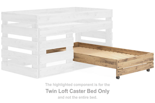 Larstin Twin Loft Caster Bed - EB2712-68B - In Stock Furniture