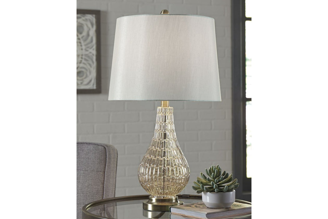 Latoya Champagne Table Lamp - L430594 - Gate Furniture