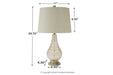 Latoya Champagne Table Lamp - L430594 - Gate Furniture