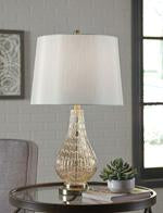 Latoya Champagne Table Lamp - L430594 - Gate Furniture