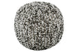 Latricia Black/White Pouf - A1000828 - Gate Furniture