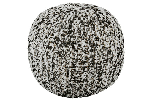 Latricia Black/White Pouf - A1000828 - Gate Furniture