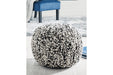 Latricia Black/White Pouf - A1000828 - Gate Furniture