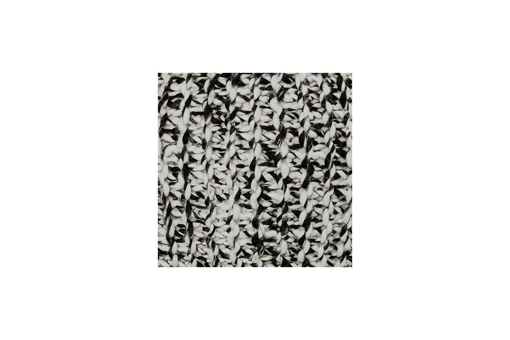 Latricia Black/White Pouf - A1000828 - Gate Furniture