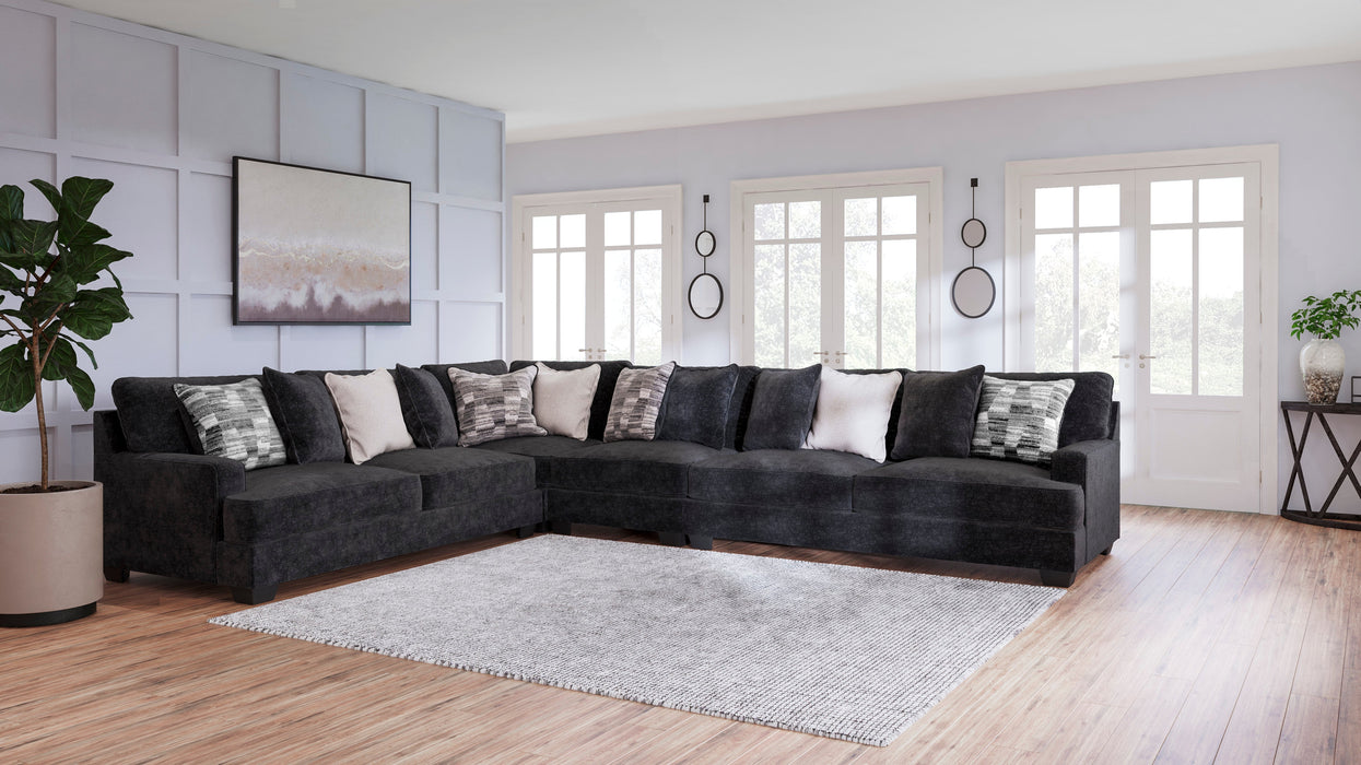 Lavernett Charcoal Sectional Set - Gate Furniture
